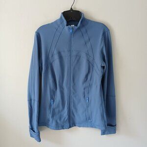 Lululemon Women's Define Jacket Sz 12 Blue Long Sleeve Athletic Full Zip Pocket